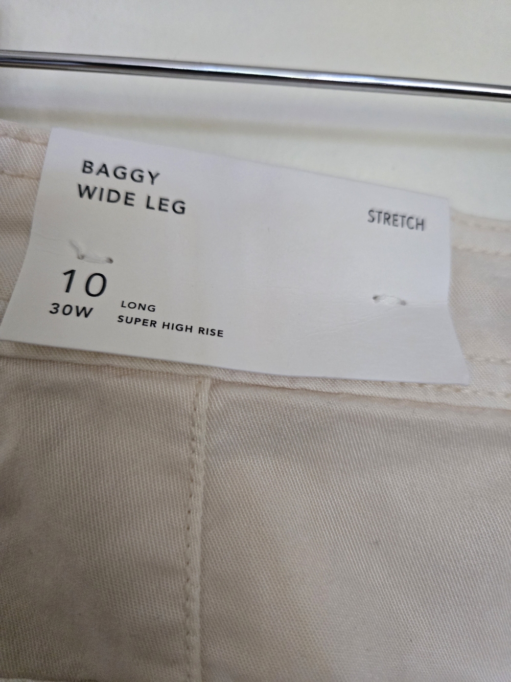 American Eagle Outfitters Women's Cream Straight-Leg Cargo Pants - Picture 8 of 11